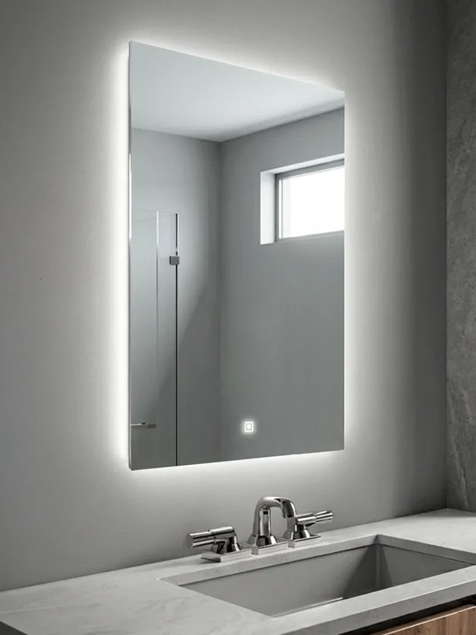 Зеркало ванной вертикальное 55x75 см LED-подсветка